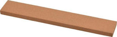 Norton - 180 Grit Aluminum Oxide Rectangular Roughing Stone - Very Fine Grade, 1" Wide x 6" Long x 1/4" Thick - A1 Tooling