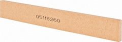 Norton - 120 Grit Aluminum Oxide Rectangular Roughing Stone - Fine Grade, 1" Wide x 8" Long x 1/4" Thick - A1 Tooling