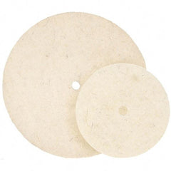 WALTER Surface Technologies - 7" Diam, Unmounted Buffing Wheel - Hook & Loop Felt Disc, High Density Density - A1 Tooling