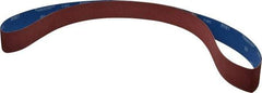 Norton - 2" Wide x 72" OAL, 80 Grit, Ceramic Abrasive Belt - Ceramic, Medium, Coated, Y Weighted Cloth Backing, Series R981 - A1 Tooling