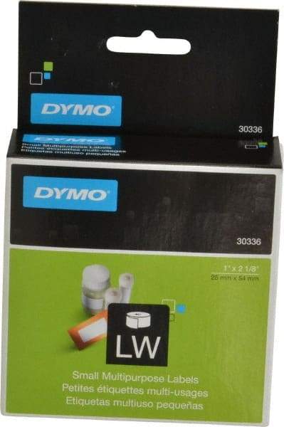 Dymo - 2-1/8" Long, White Die Cut Paper with Semi Perm. Adhesive Thermal Label - For DYMO LabelWriter Printers - A1 Tooling