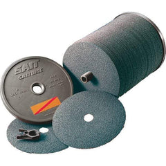 Sait - 4-1/2" Diam 7/8" Hole 60 Grit Fiber Disc - Ceramic, 11,000 Max RPM - A1 Tooling