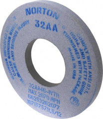 Norton - 12" Diam x 5" Hole x 1" Thick, I Hardness, 46 Grit Surface Grinding Wheel - Aluminum Oxide, Type 1, Coarse Grade, 2,070 Max RPM, Vitrified Bond, No Recess - A1 Tooling