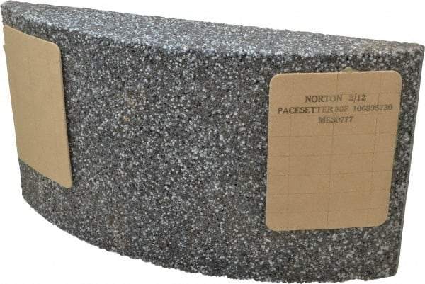 Norton - 11-1/4" Wide x 6" High x 2-1/4" Thick Grinding Segment - 30 Grit, Hardness F, Blue Print No. ME30777 - A1 Tooling