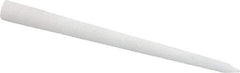 Norton - 3" Long x 1/4" Diam x 1/4" Thick, Novaculite Sharpening Stone - Round Tapered, Ultra Fine Grade - A1 Tooling