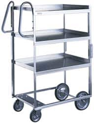 Lakeside - 700 Lb Capacity, 18-5/8" Wide x 35-3/8" Long x 43" High Ergonomic Utility Cart - A1 Tooling