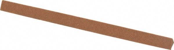 Norton - 4" Long x 1/4" Wide x 1/4" Thick, Aluminum Oxide Sharpening Stone - Triangle, Medium Grade - A1 Tooling