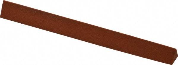 Norton - 4" Long x 3/8" Wide x 3/8" Thick, Aluminum Oxide Sharpening Stone - Triangle, Fine Grade - A1 Tooling