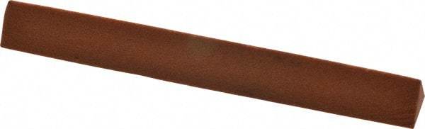 Norton - 4" Long x 1/2" Wide x 1/2" Thick, Aluminum Oxide Sharpening Stone - Triangle, Fine Grade - A1 Tooling