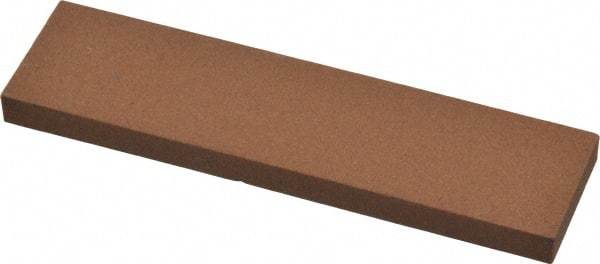 Norton - 4" Long x 1" Wide x 1/4" Thick, Aluminum Oxide Sharpening Stone - Rectangle, Medium Grade - A1 Tooling