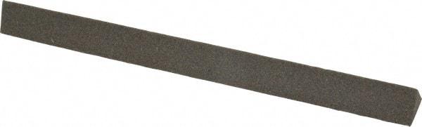 Norton - 6" Long x 1/2" Wide x 1/2" Thick, Aluminum Oxide Sharpening Stone - Triangle, Coarse Grade - A1 Tooling