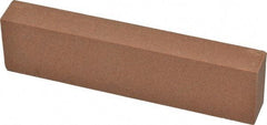 Norton - 4" Long x 1" Wide x 1/2" Thick, Aluminum Oxide Sharpening Stone - Rectangle, Medium Grade - A1 Tooling