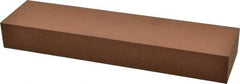 Norton - 8" Long x 2" Wide x 1" Thick, Aluminum Oxide Sharpening Stone - Rectangle, Medium Grade - A1 Tooling