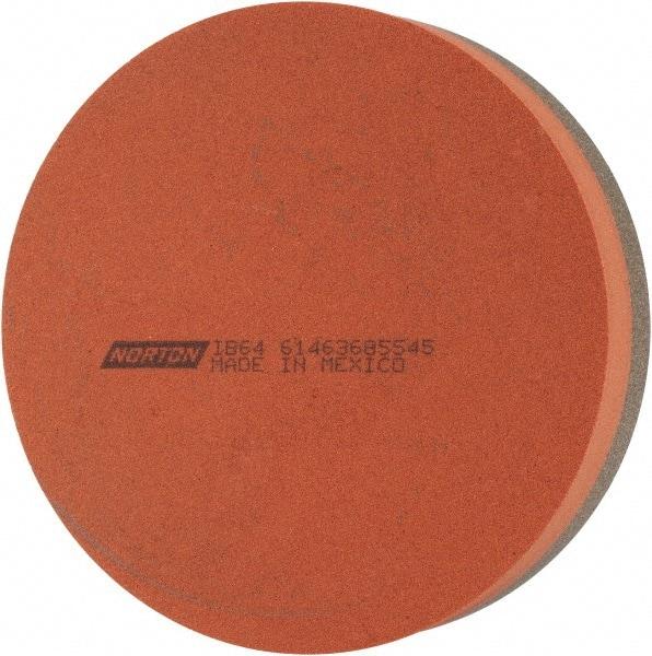 Norton - 4" Diam x 1" Thick, Aluminum Oxide Sharpening Stone - Round, Coarse, Fine Grade - A1 Tooling