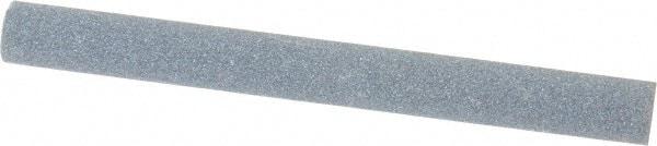 Norton - 4" Long x 3/8" Diam x 3/8" Thick, Silicon Carbide Sharpening Stone - Round, Medium Grade - A1 Tooling