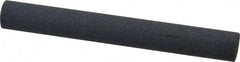 Norton - 4" Long x 1/2" Diam x 1/2" Thick, Silicon Carbide Sharpening Stone - Round, Medium Grade - A1 Tooling