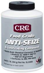 CRC - 16 oz Bottle High Temperature Anti-Seize Lubricant - Aluminum, -65 to 1,800°F, Opaque Off-White, Food Grade, Water Resistant - A1 Tooling