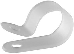 1/16″ Bundle Diam, 0.096″ Hole, Nylon Clamp White