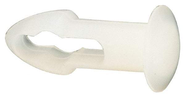 Made in USA - 3/16" Hole Diam, Keyhole Shank, Nylon Panel Rivet - 11/32" Material Thickness, 5/16" Head Diam - A1 Tooling