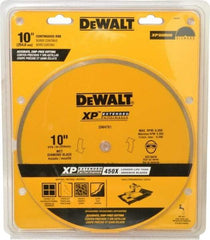 DeWALT - 10" Diam, 5/8" Arbor Hole Diam, Wet & Dry Cut Saw Blade - Diamond-Tipped, Standard Round Arbor - A1 Tooling