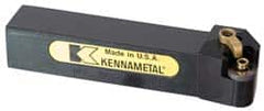 Kennametal - MRGN, Left Hand Cut, 15° Lead Angle, 1" Shank Height x 1" Shank Width, Negative Rake Indexable Turning Toolholder - 6" OAL, RN..43 Insert Compatibility, Series Kenloc - A1 Tooling