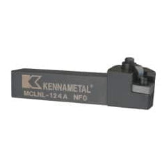 Kennametal - MCLN, Left Hand Cut, 5° Lead Angle, 3/4" Shank Height x 3/4" Shank Width, Negative Rake Indexable Turning Toolholder - 4" OAL, CN..43. Insert Compatibility, Series Kenloc - A1 Tooling