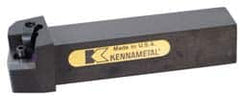 Kennametal - MSRN, Right Hand Cut, 15° Lead Angle, 1-1/4" Shank Height x 1-1/4" Shank Width, Negative Rake Indexable Turning Toolholder - 6" OAL, SN..64. Insert Compatibility, Series Kenloc - A1 Tooling