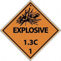 NMC - Explosives 1.3L Shipping Label - 4" High x 4" Wide - A1 Tooling