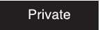 NMC - Private, 10" Wide x 3" High, Plastic Sign - English, White on Black, Wall Mount - A1 Tooling