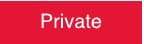 NMC - Private, 10" Wide x 3" High, Plastic Sign - English, White on Red, Wall Mount - A1 Tooling