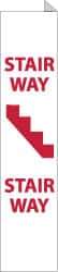 NMC - "Stairway", 18" Long x 4" Wide, Rigid Plastic Safety Sign - Rectangle, 0.05" Thick, Use for Accident Prevention - A1 Tooling