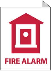 NMC - Fire Alarm, Plastic Fire Sign - 9" Wide x 12" High, Glow-in-the-Dark - A1 Tooling