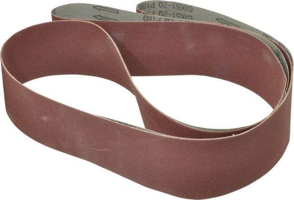 Tru-Maxx - 3" Wide x 132" OAL, 180 Grit, Aluminum Oxide Abrasive Belt - Aluminum Oxide, Very Fine, Coated - A1 Tooling