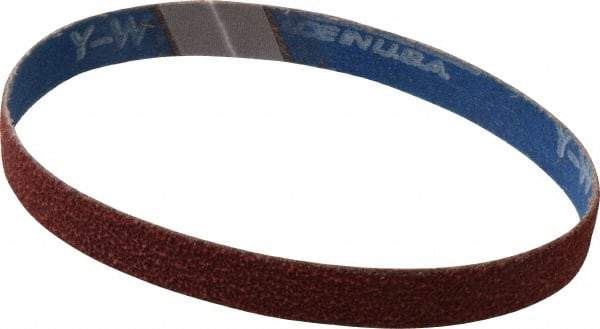 Norton - 1/2" Wide x 12" OAL, 60 Grit, Ceramic Abrasive Belt - Ceramic, Medium, Coated, Y Weighted Cloth Backing, Series R981 - A1 Tooling