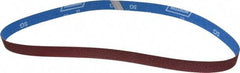 Norton - 1" Wide x 42" OAL, 80 Grit, Ceramic Abrasive Belt - Ceramic, Medium, Coated, Y Weighted Cloth Backing - A1 Tooling