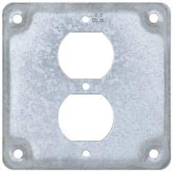 Cooper Crouse-Hinds - Electrical Outlet Box Steel Square Surface Cover - A1 Tooling