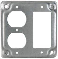 Cooper Crouse-Hinds - Electrical Outlet Box Steel Square Surface Cover - A1 Tooling