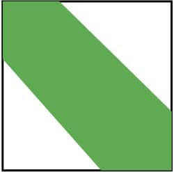 NMC - Green & White Striped Vinyl Tape - 3" Wide x 108' Long x 0.002" Thick, General Traffic - A1 Tooling