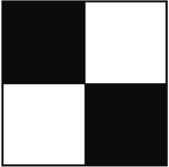 NMC - Black & White Checkered Vinyl Tape - 2" Wide x 54' Long x 0.002" Thick, General Traffic - A1 Tooling