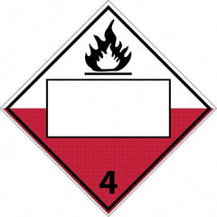 NMC - Fire (Graphic), Plastic Fire Sign - 10-3/4" Wide x 10-3/4" High - A1 Tooling