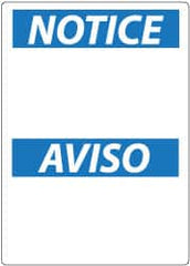 NMC - "Notice - Safety Glasses Required Beyond This Point", 14" Long x 10" Wide, Aluminum Safety Sign - Rectangle, 0.04" Thick, Use for Accident Prevention - A1 Tooling