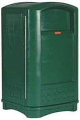 Rubbermaid - 50 Gal Green Rectangle Trash Can - Polyethylene, 42-1/8" High x 24-3/4" Long x 25-1/4" Wide - A1 Tooling