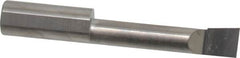 Accupro - 0.32" Min Bore Diam, 1-1/2" Max Bore Depth, 3/8 Shank Diam, Boring Bar - Right Hand Cut, Solid Carbide, Bright Finish - Exact Industrial Supply