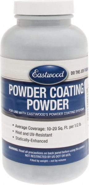 Made in USA - 8 oz Argent Silver Base Coat Paint Powder Coating - Polyurethane, 10 Sq Ft Coverage - A1 Tooling