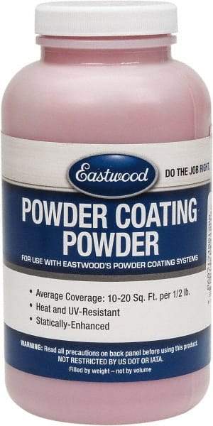 Made in USA - 8 oz Bright Red Paint Powder Coating - Polyurethane, 10 Sq Ft Coverage - A1 Tooling