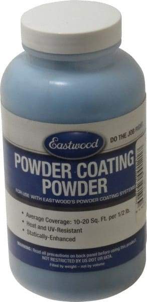 Made in USA - 8 oz Dark Blue (Ford) Paint Powder Coating - Polyurethane, 10 Sq Ft Coverage - A1 Tooling