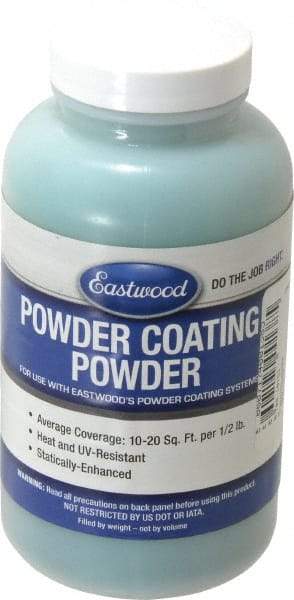 Made in USA - 8 oz Dark Green Paint Powder Coating - Polyurethane, 10 Sq Ft Coverage - A1 Tooling