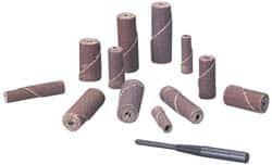 Standard Abrasives - 3/8" Max Roll Diam x 1" OAL, 180 Grit Aluminum Oxide Straight Cartridge Roll - A1 Tooling