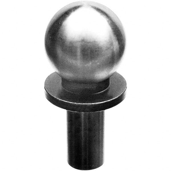 TE-CO - 3/8" Ball Diam, 3/16" Shank Diam, Alloy Steel Inspection Tooling Ball - A1 Tooling