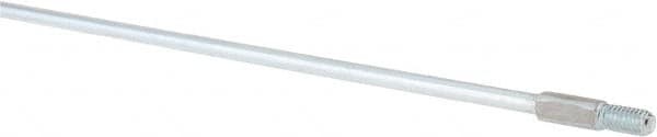 Value Collection - 24" Long x 1/4" Rod Diam, Tube Brush Extension Rod - 5/16-18 Male Thread - A1 Tooling